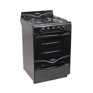 COCINA FLORENCIA 5517-F NEGRA HORNO ENLOZADO DOBLE VIDRIO
