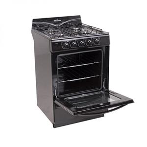 COCINA FLORENCIA 5517-F NEGRA HORNO ENLOZADO DOBLE VIDRIO
